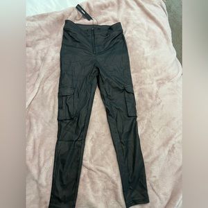 Brand new leather cargo pants